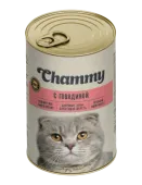 Chammy Влажный корм для кошек, говядина, кусочки в соусе, 415 г