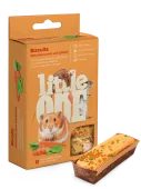 Little One Бисквиты для хомяков, крыс, мышей и песчанок с морковью, 120 г