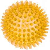 Мяч массажный 10 см прозрачный Crystal (Желтый (5100C-9))